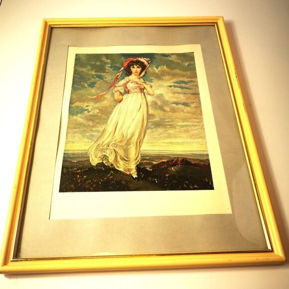 Matted Wall Art Pinkie Sir Thomas Lawrence Sarah Barrett Moulton Framed Vintage - Picture 3 of 13